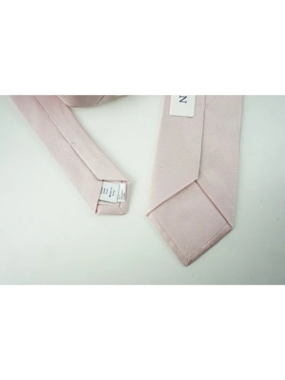 Eton Blush Pink Herringbone 100% Silk Tie Brand New With Tags